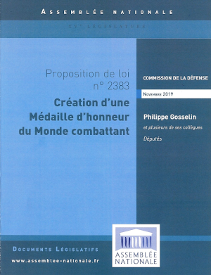 couverture de la proposition de loi